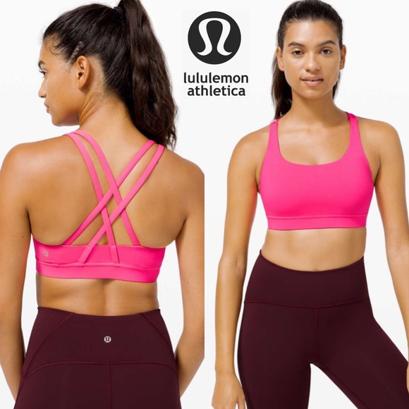lululemon athletica Other - Lululemon Energy Bra *Medium Support, 
Pink Highlight